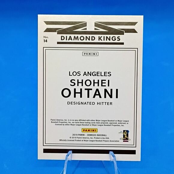 2019 Panini Donruss - Diamond Kings Shohei Ohtani #14 - Picture 3 of 4